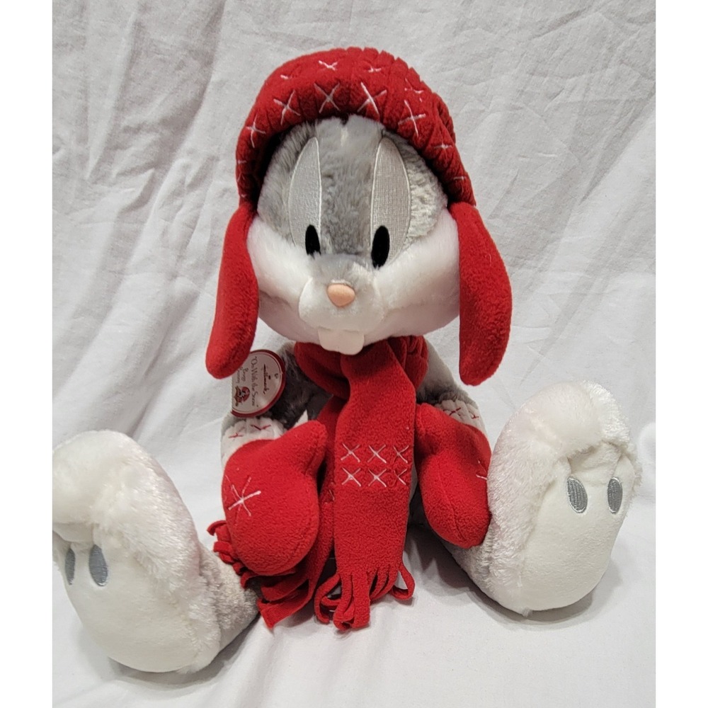 Hallmark Bugs Bunny Looney Tunes On With the Snow Medium Plush 2007